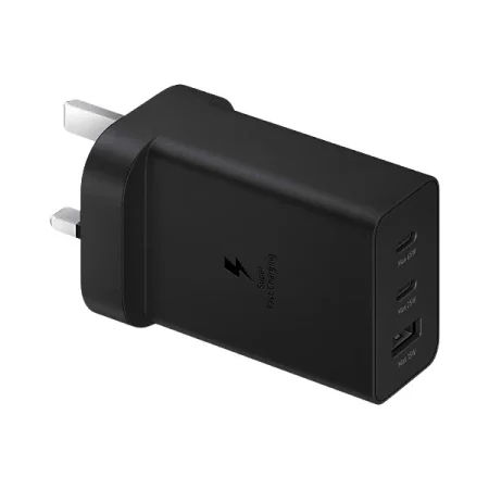 شارژر فست 65 وات سامسونگ مدل EP-T6530، دارای خروجی‌های USB-C و USB-A