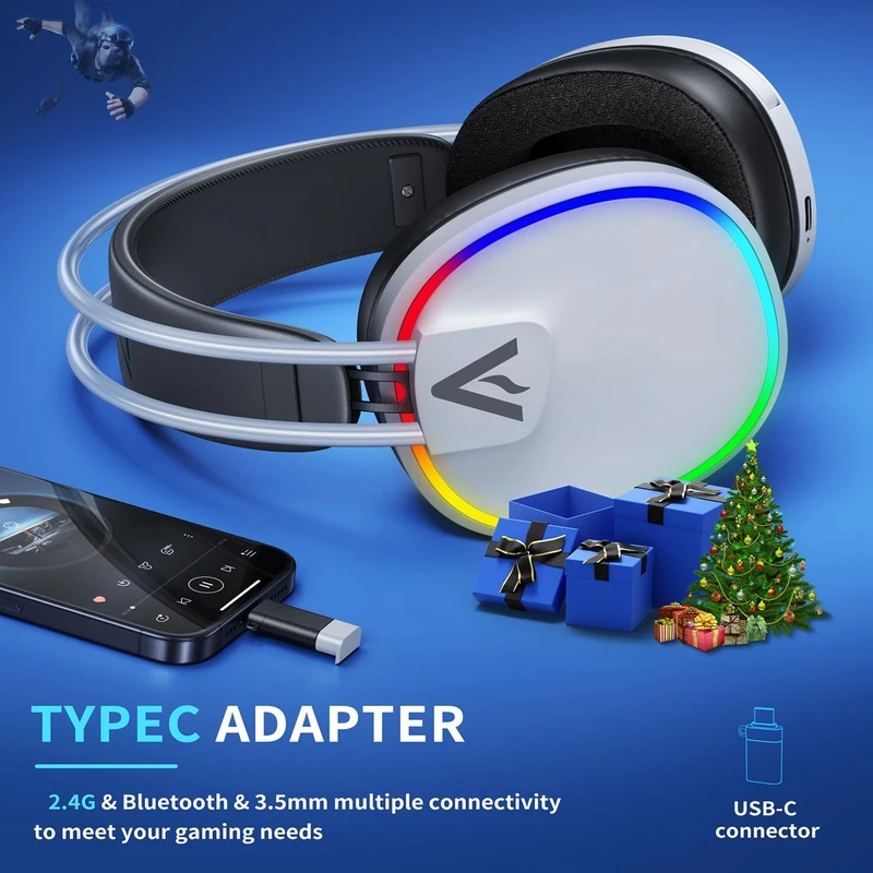 هدست بی سیم مخصوص بازی باهوان مدل G5000 7.1 Surround - تصویر 2